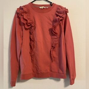 BODEN ruffle sweatshirt 8